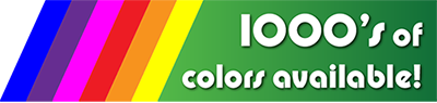Thousands of powder coating colors available!